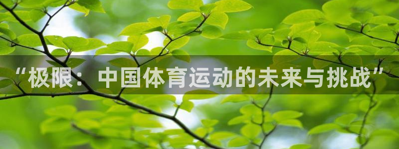 678体育知识：“极限：中国体育运动的未来与挑战”